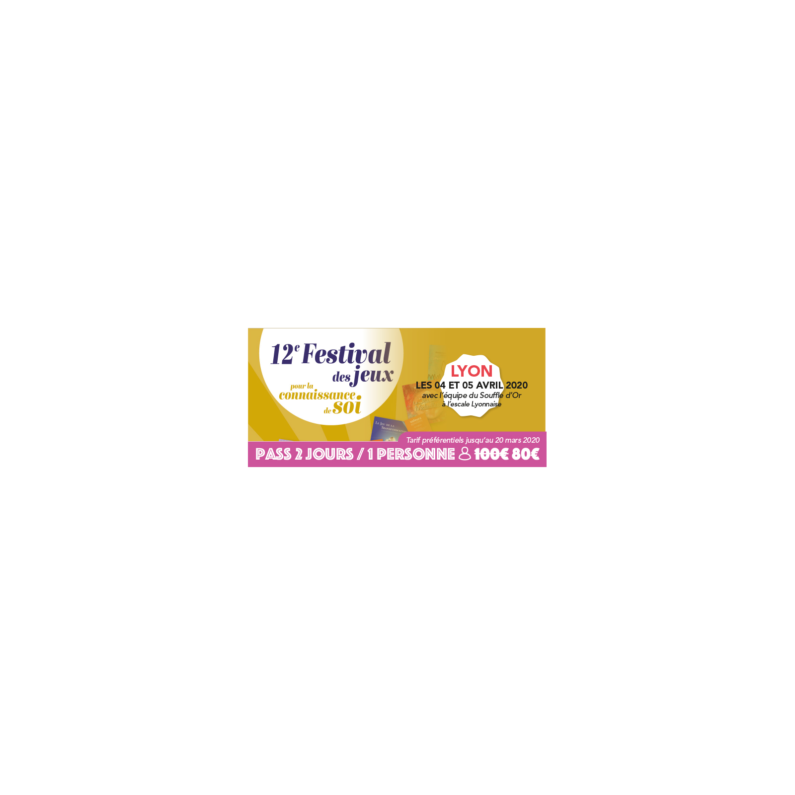 Festijeux de Lyon - Forfait 2 jours / 1 personne