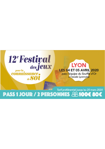Festijeux de Lyon - Forfait 1 jour / 2 personnes