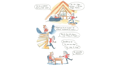 La maison en A, la BD